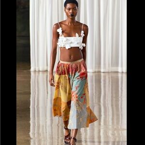 PRINTED MIDI SKIRT ZW COLLECTION